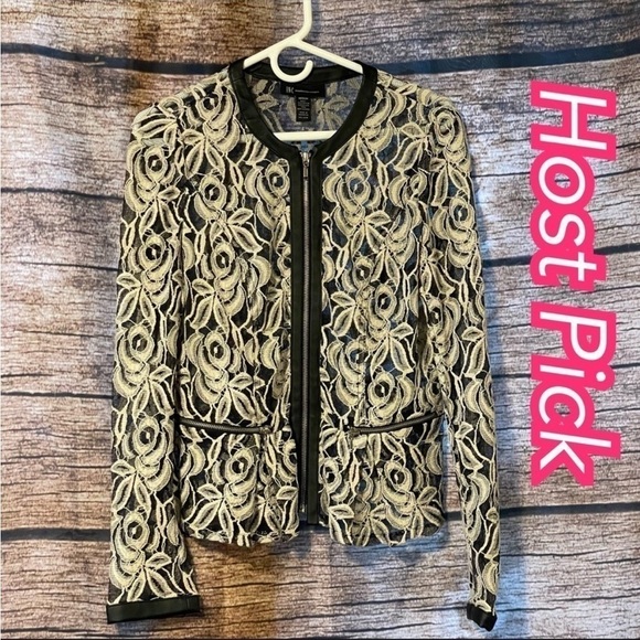 ✅HOST Pick✅ INC International Concepts Lace Jacket, Medium - Picture 1 of 10